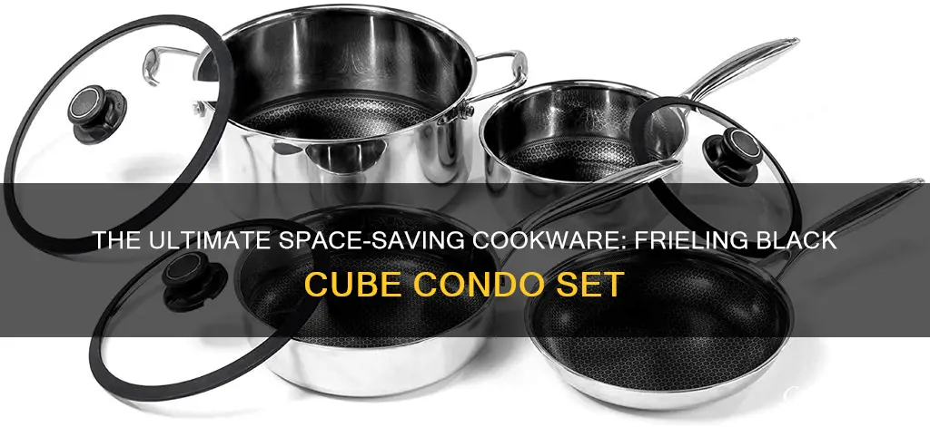 frieling black cube 6 piece condo cookware set