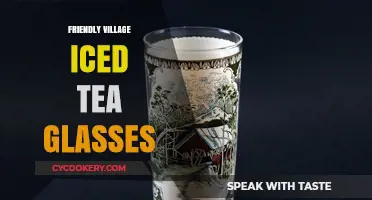 Charming Friendly Village Iced Tea Glasses for Summer Gatherings