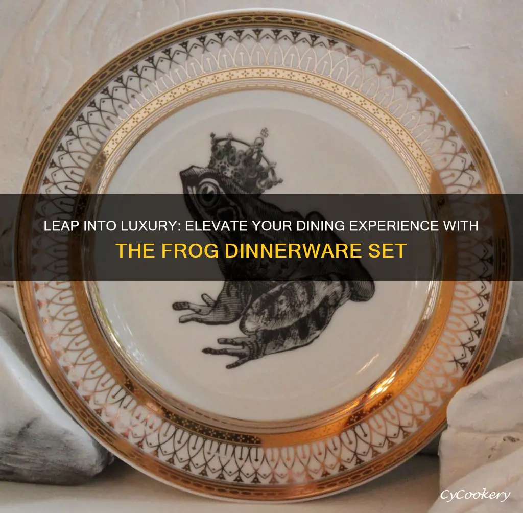 frog dinnerware set