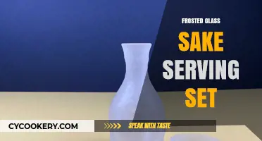 Elegant Frosted Glass Sake Serving Set for Modern Dining