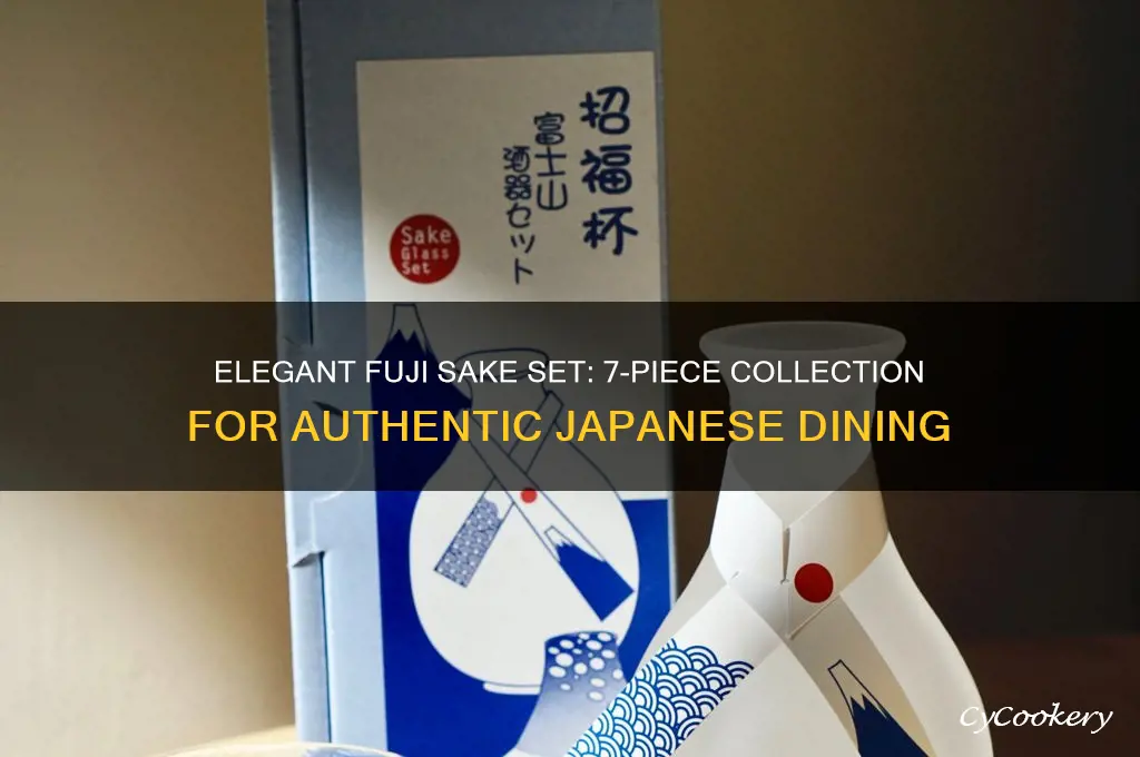fuji sake set 7 piece
