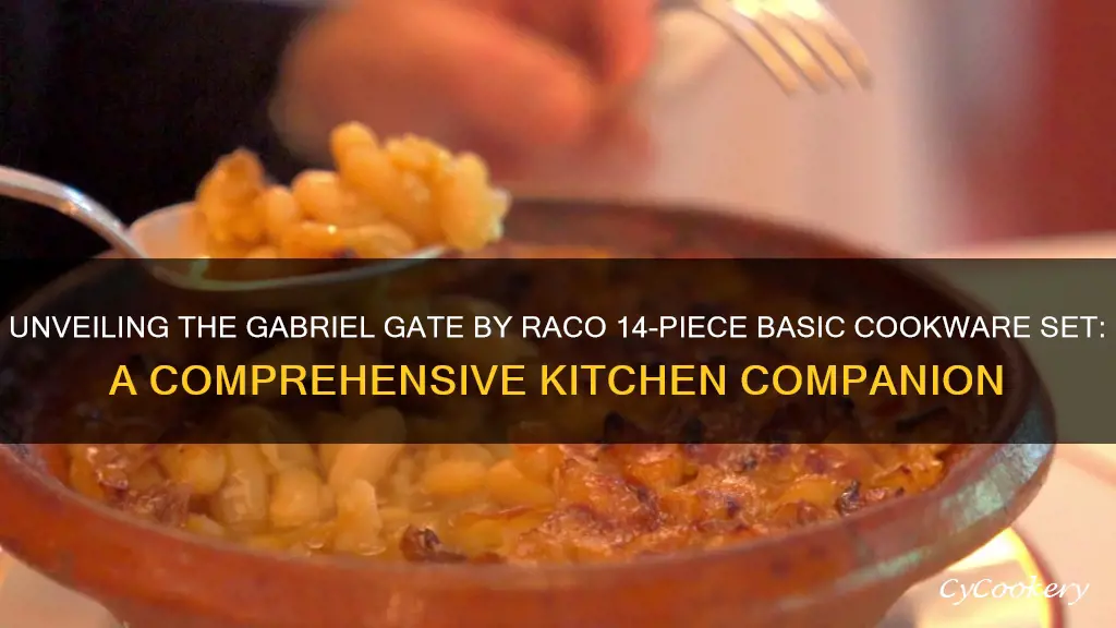 gabriel gate by raco 14 piece basic cookware set