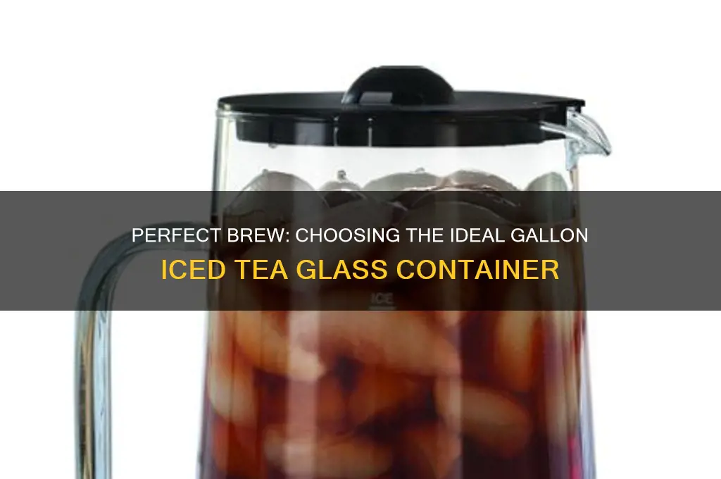 gallon ice tea glass container