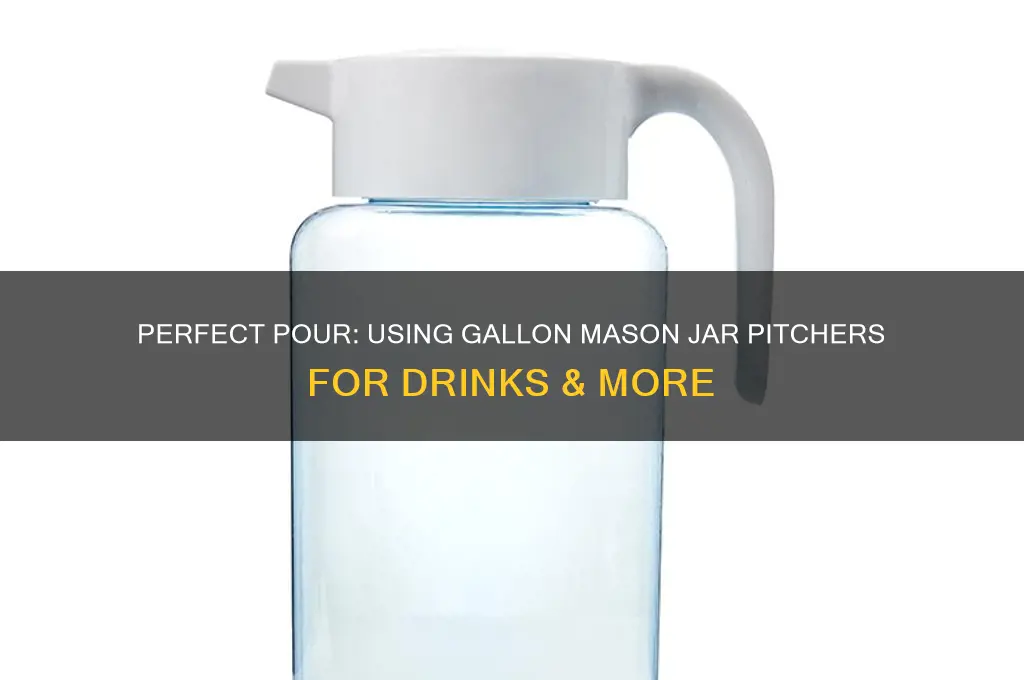 gallon mason jar pitcher