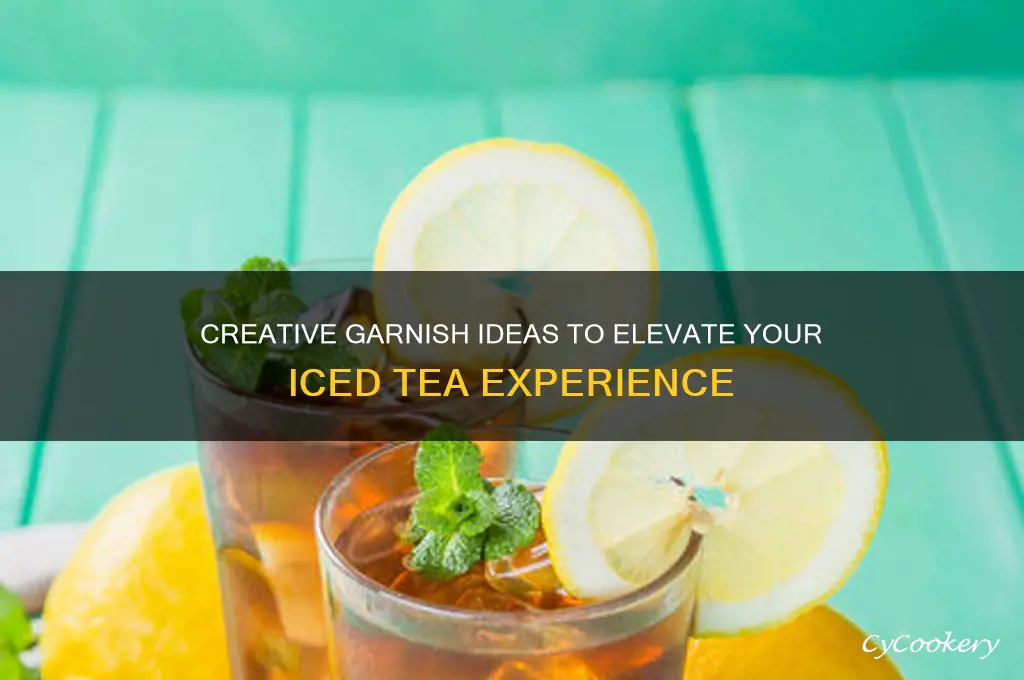 garnish for a glass of iced tea
