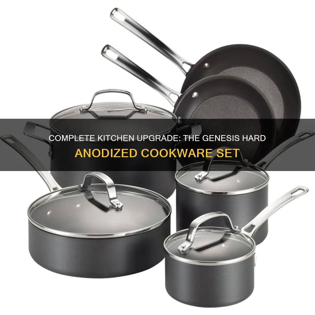 genesis 10 piece hard anodized cookware set