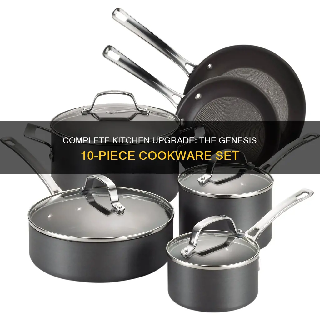 genesis 10 piece non-stick stainless steel cookware set