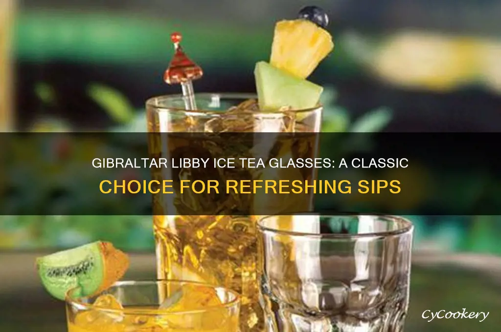 giblraltar libby ice tea glasses