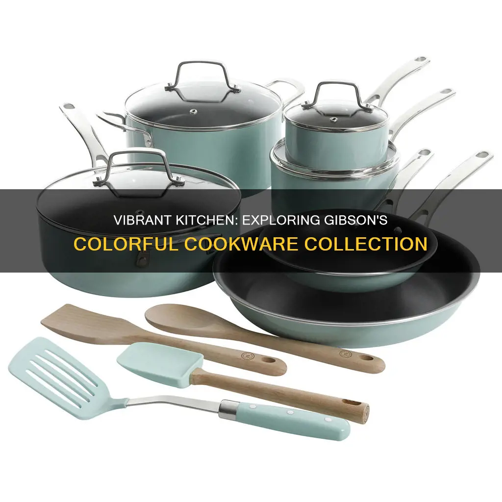 gibson home 7 pc assorted aluminum multicolored cookware set