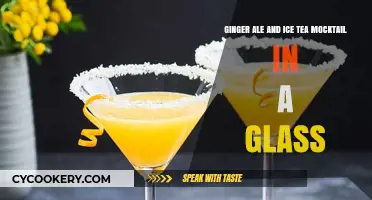 Refreshing Ginger Ale and Iced Tea Mocktail: A Perfect Glass Blend