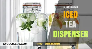 Elegant Glass 5-Gallon Iced Tea Dispenser for Refreshing Gatherings