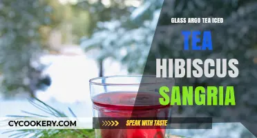 Refreshing Hibiscus Sangria: Glass Argo Tea Iced Tea Recipe