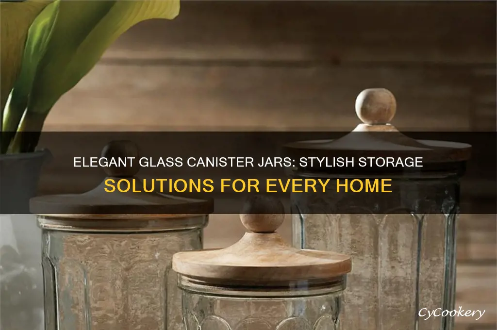 glass canister jars