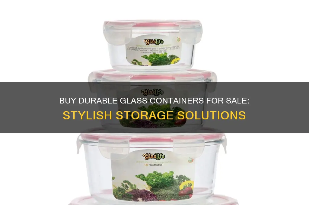 glass containers for sale