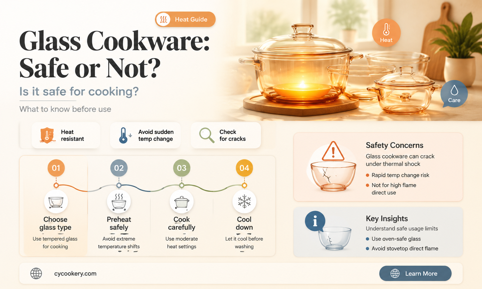 are glass pots and pans safe