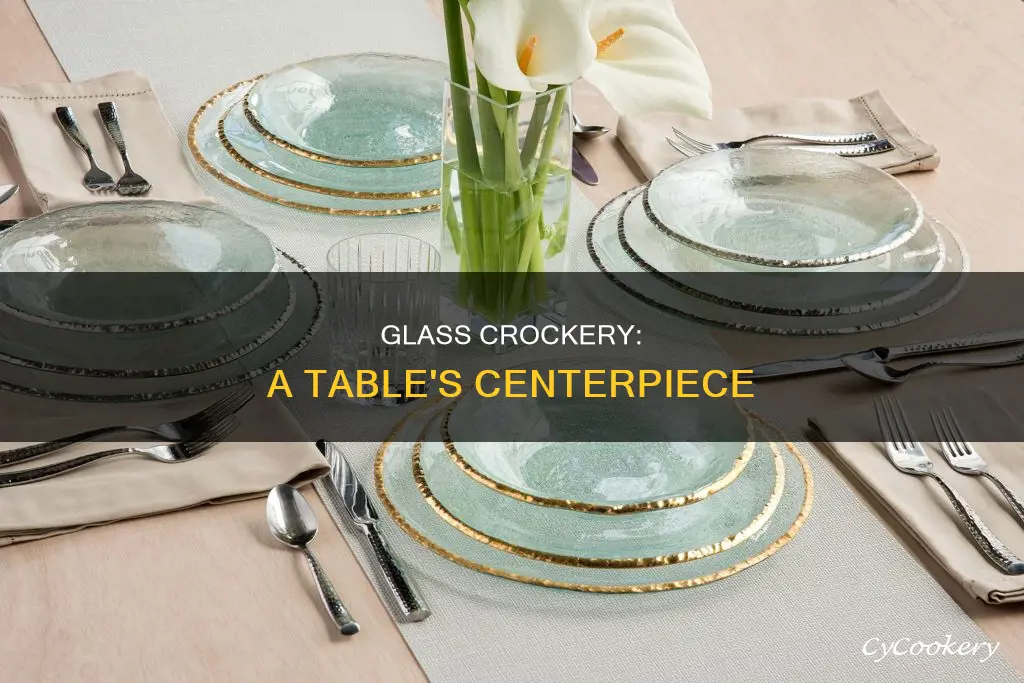 glass crockery set