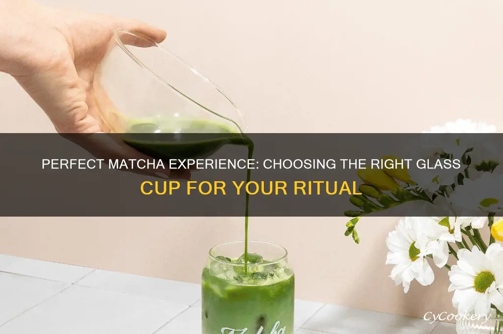 glass cup for matcha
