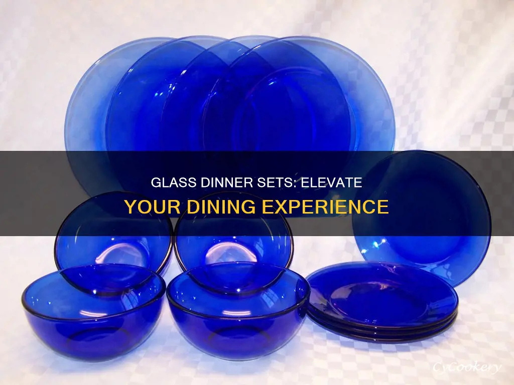 glass dinner set