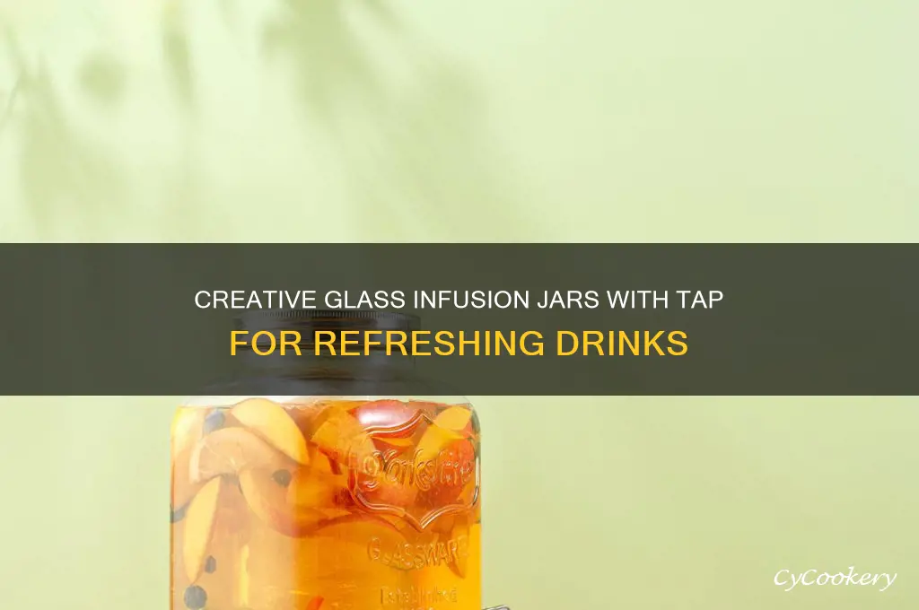 glass drinks infusion jars with tap