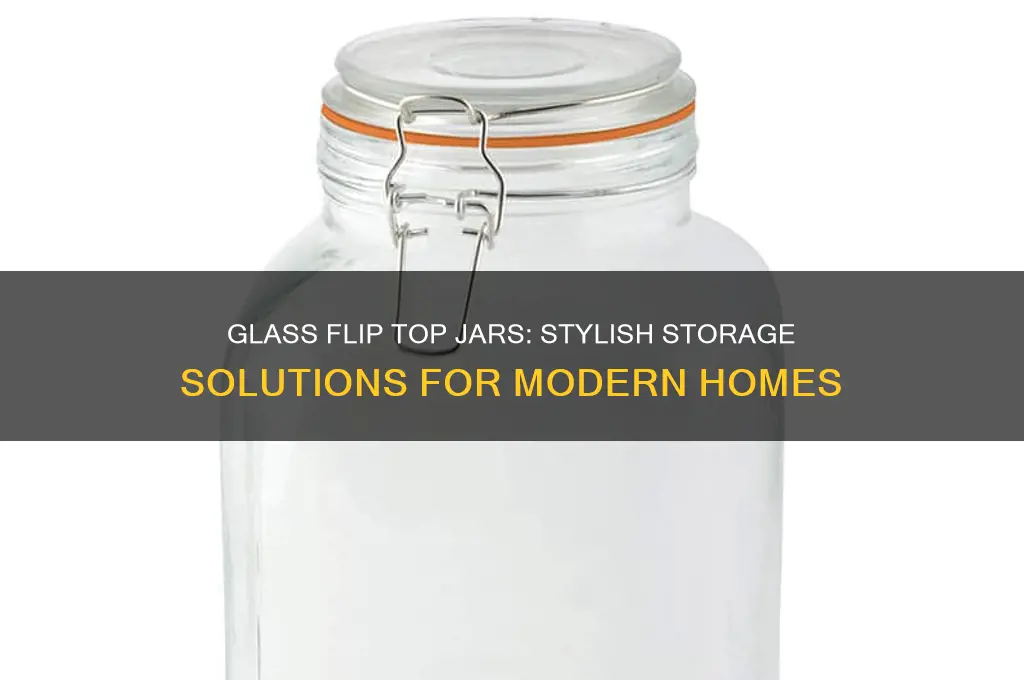 glass flip top jars