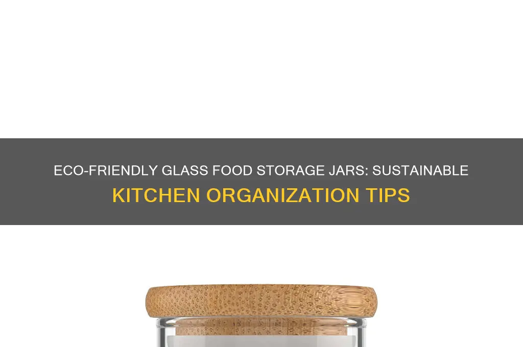 glass food storage jar