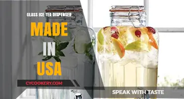 American-Made Glass Iced Tea Dispenser: Stylish & Durable Beverage Solution