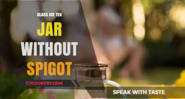Elegant Glass Iced Tea Jar: Spigot-Free Design for Effortless Serving