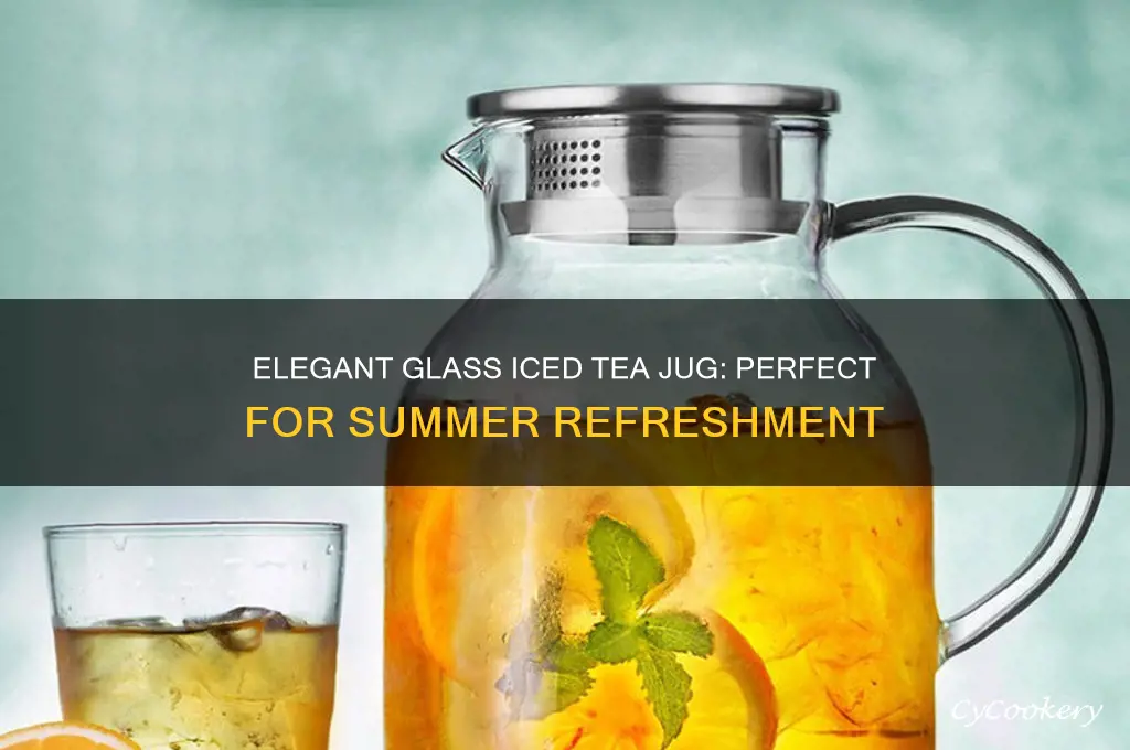 glass ice tea jug