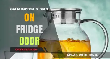 Compact Glass Iced Tea Pitcher Perfect for Fridge Door Storage