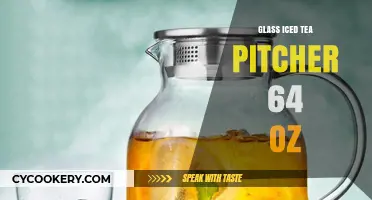 Elegant 64 Oz Glass Iced Tea Pitcher for Refreshing Summer Drinks