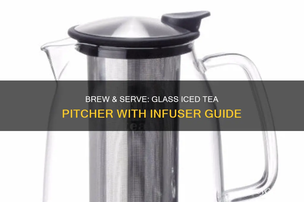 glass iced tea pitcher with infuser