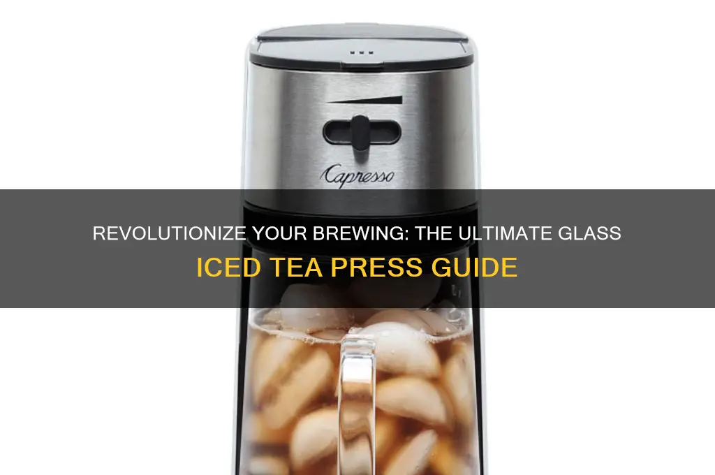 glass iced tea press