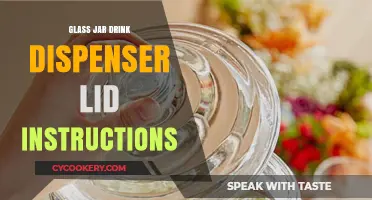 How to Assemble and Use Your Glass Jar Drink Dispenser Lid