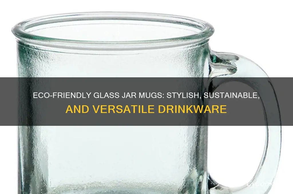 glass jar drinking mugs