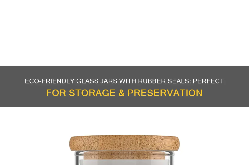 glass jar with rubber seal