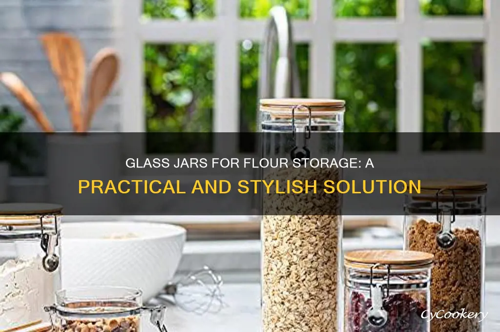 glass jars flour storage