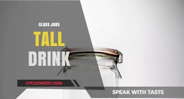 Elegant Tall Glass Jars: Perfect for Refreshing Summer Drinks