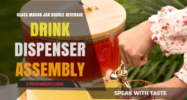 DIY Double Drink Dispenser: Assembling Your Glass Mason Jar Setup