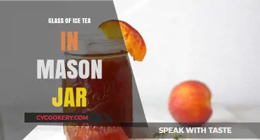 Refreshing Homemade Iced Tea in a Rustic Mason Jar Delight