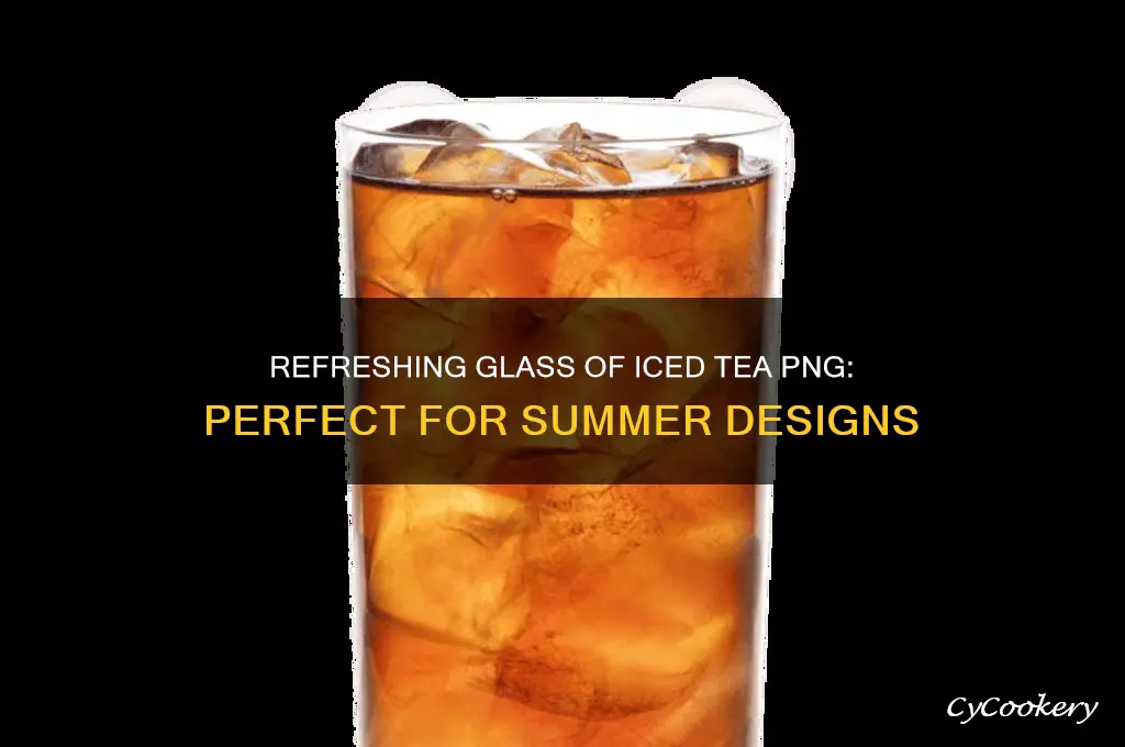 glass of ice tea png