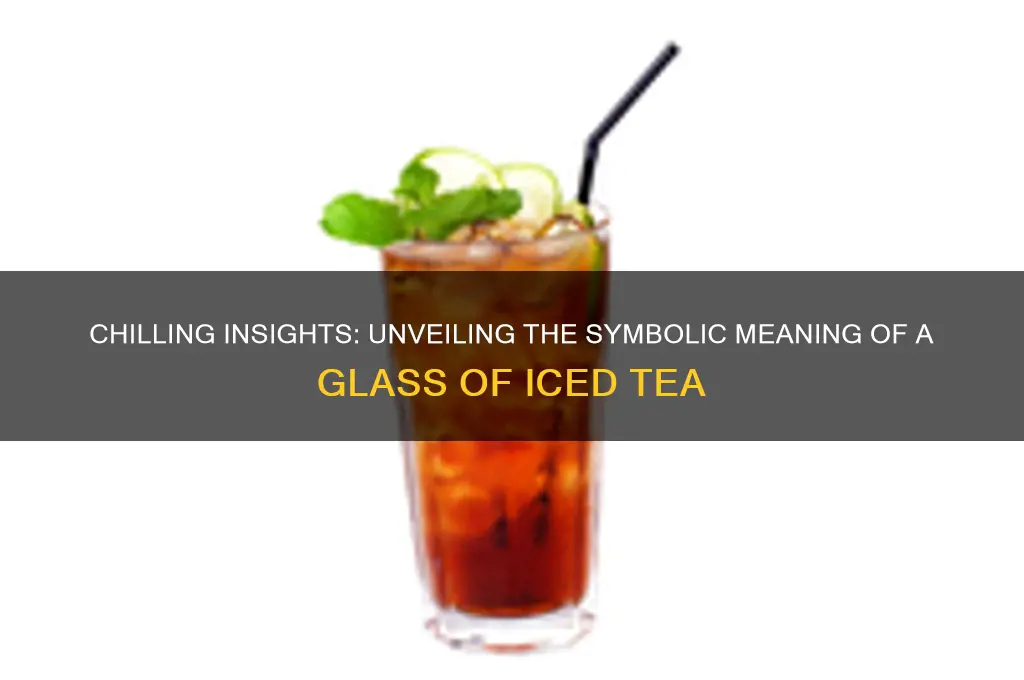 glass of iced tea meaning