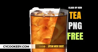 Refreshing Glass of Iced Tea PNG Free Download for Creative Projects