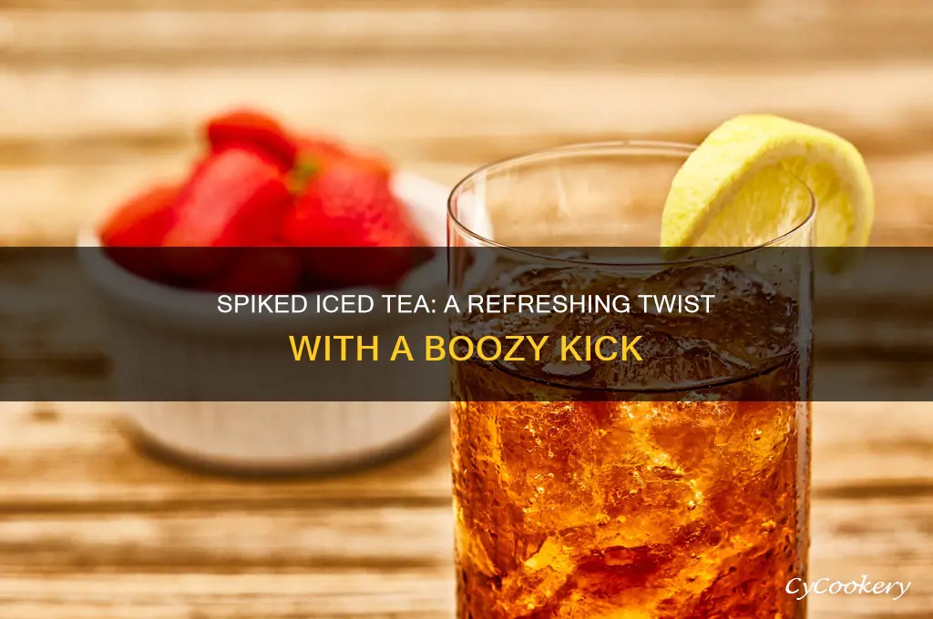 glass of spiked iced tea