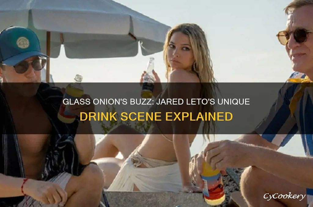 glass onion jared leto drink