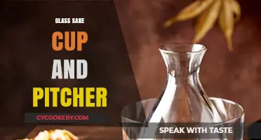 Elegant Glass Sake Cup and Pitcher Set for Modern Dining