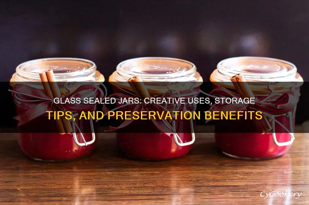 glass sealed jars