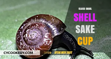 Elegant Glass Snail Shell Sake Cup: A Unique Drinking Experience