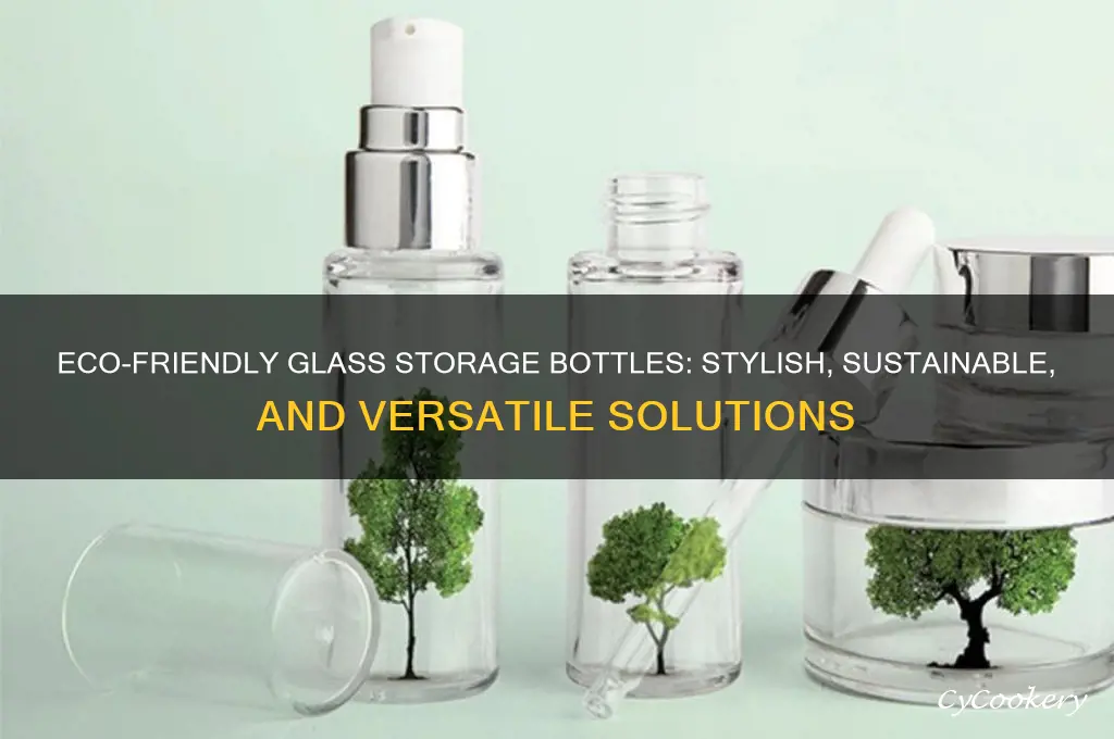 glass storage bottles