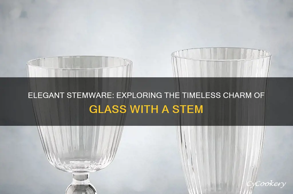 glass with a stem
