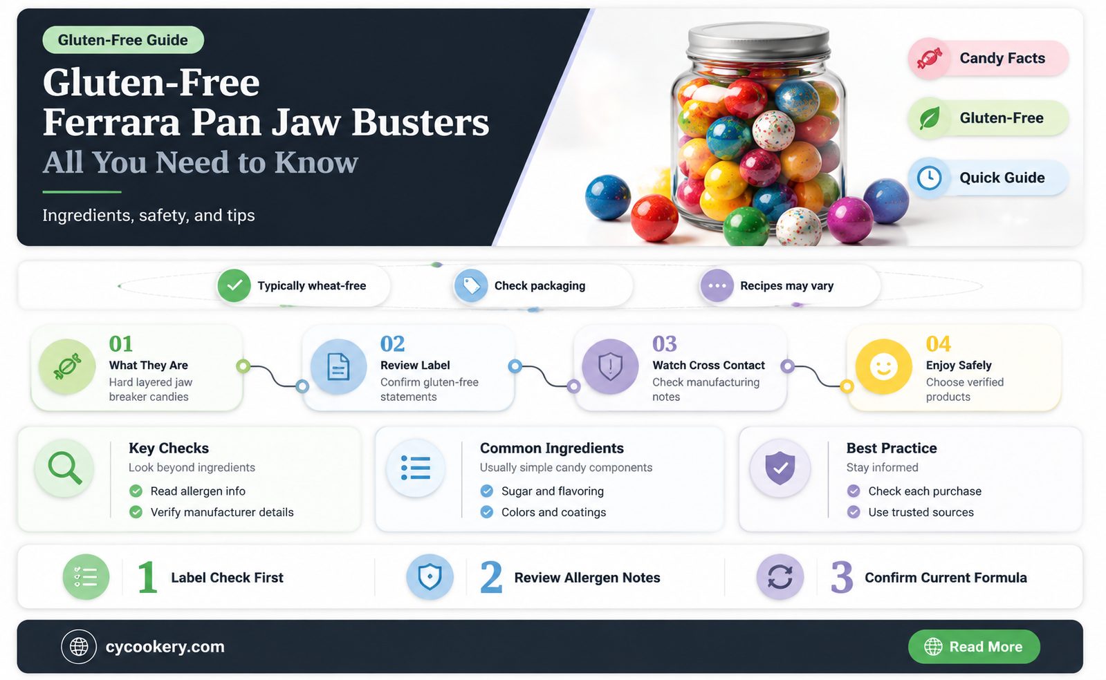are ferrara pan jaw busters gluten free